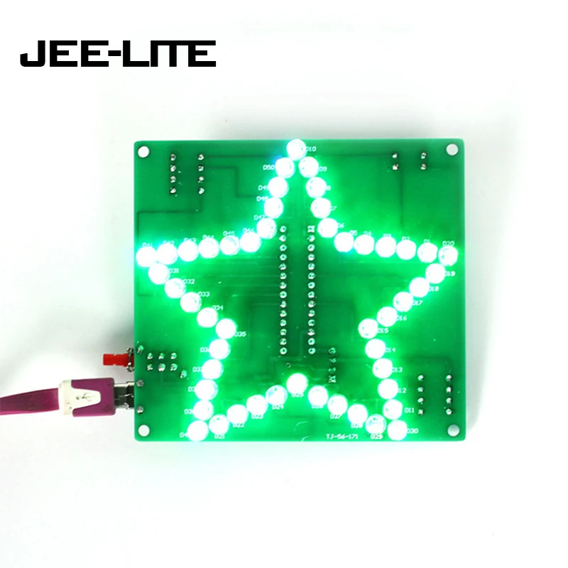 

DIY Kit Colorful Glittering Five-Pointed Star Water Light LED Home Furnishing decoration DIY Kit Colorful Glittering Star