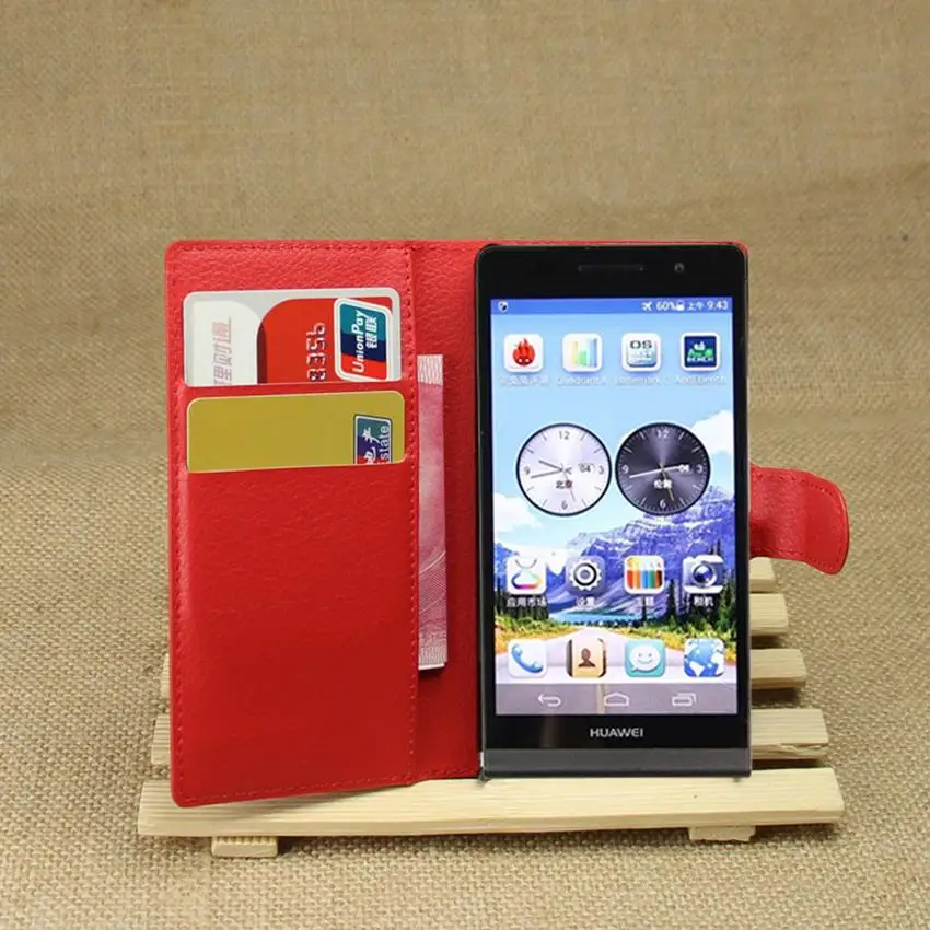 Чехол Funda для Huawei Ascend P6 P7 кожаный чехол для телефона для Huawei Ascend P6 P7 P 6 7 откидная крышка Подставка кошелек сумки Coque fundas