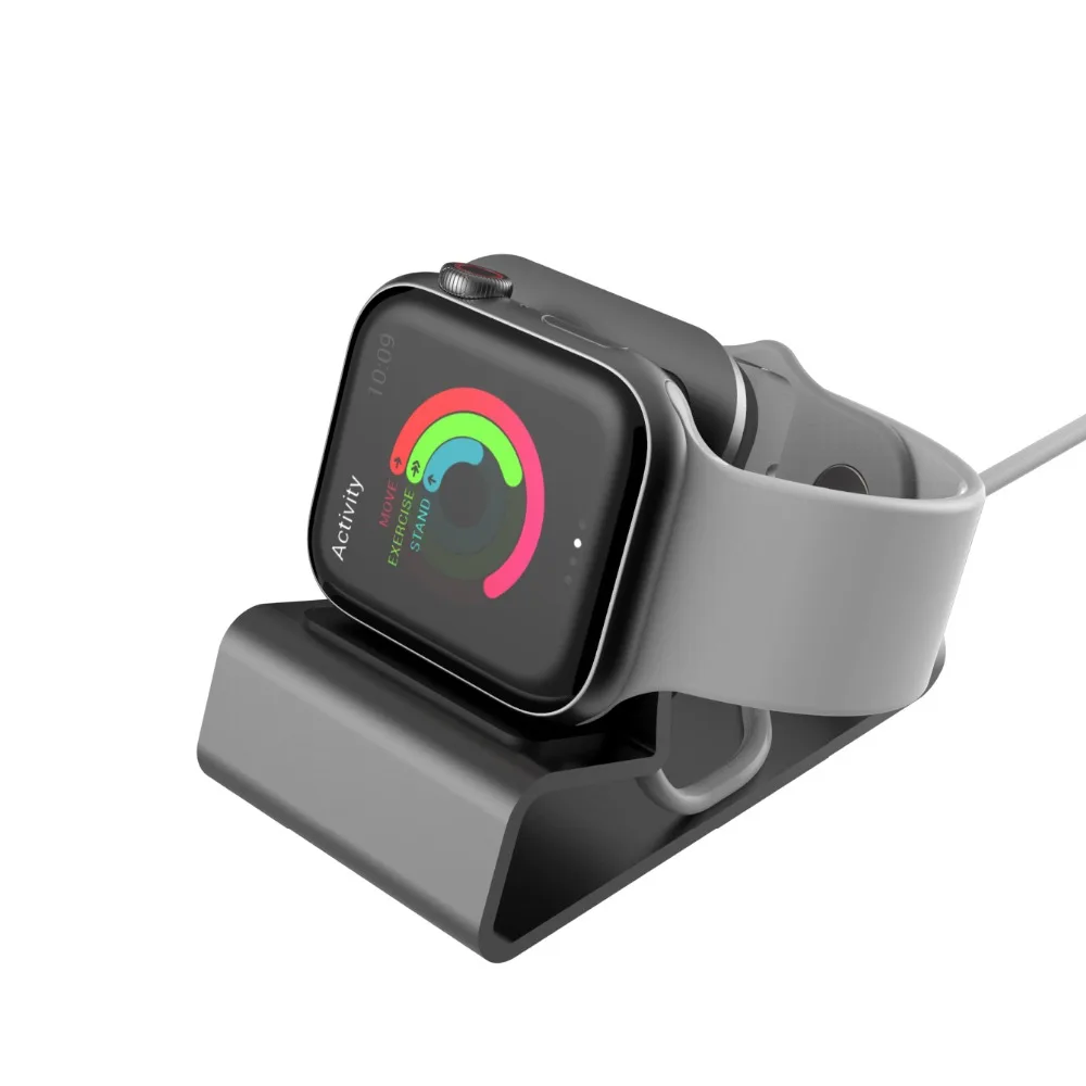 

Exquisite Aluminum silicon Bracket Charger Dock Station Charging Holder for apple watch Stand for Apple Watch 3/2/1 38mm 42mm