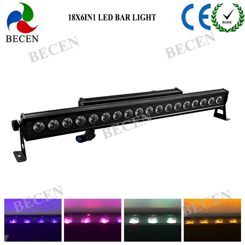 BECEN 1-10 шт. IP65 18x18 Вт 6 в 1 Пиксельная панель светодиодное настенное освещение