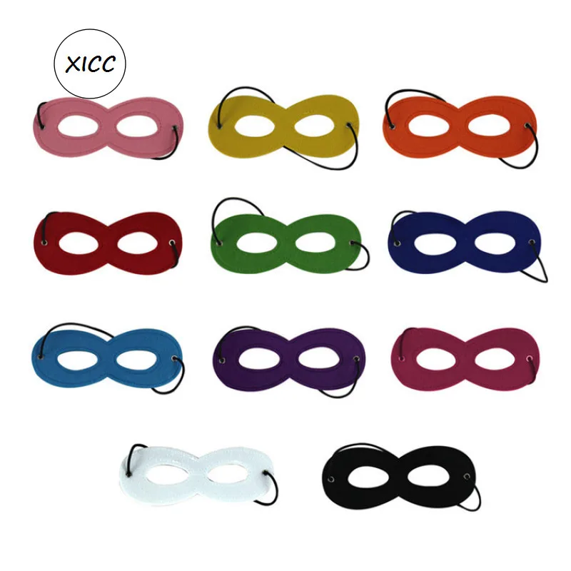 

XICC DIY Halloween Children's Felt Mask Hot Cute Super Hero Eye Mask Kids Baby Boy Girl Cool Decorate Masquerade Party Mask Toy