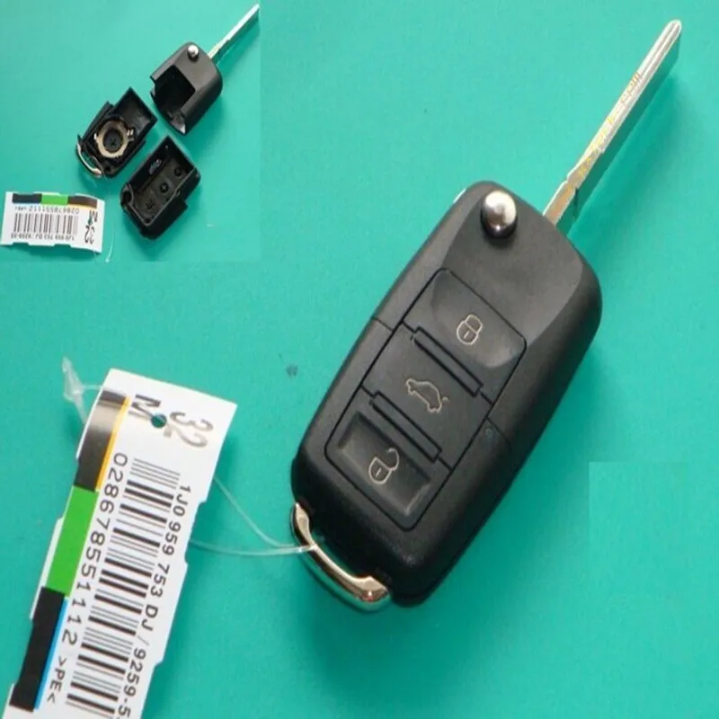 Prix pour 3 Boutons À Distance Flip Pliante Voiture Shell Key couverture de cas de Remplacement pour VW Volkswagen Golf MK4 Bora Sans Clé cas de couverture Prix pour 3 Boutons À Distance Flip Pliante Voiture Shell Key couverture de cas de Remplacement pour VW Volkswagen Golf MK4 Bora Sans Clé cas de couverture