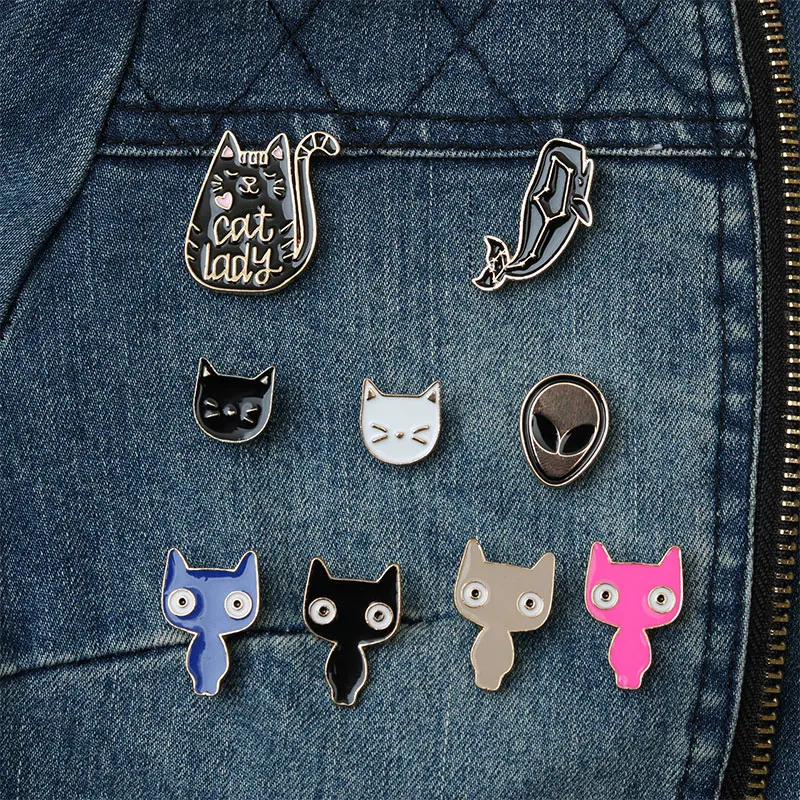

Classic cute cat brooch small jewelry cartoon cute badge badge creative wild brooch female accessories pin pin decoration