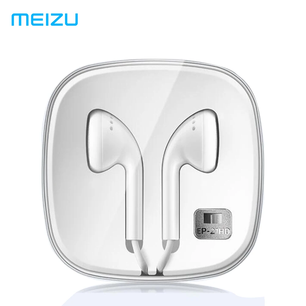 Original Meizu Earphone EP-21HD with remote and microphone best for IOS Android Smartphone MX4 Pro MX5 16plus HIFI phones