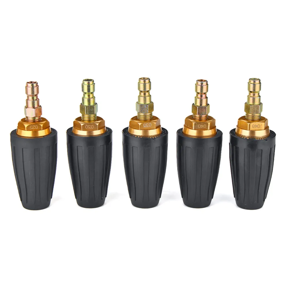 Skup 1 4 do szybkiego łączenia obrotowy Turbo dysza 4000PSI 2.5 3.0 3.5 4.0 4.5Gpm myjnia samochodowa dla myjka ciśnieniowa Cleaner akcesoria