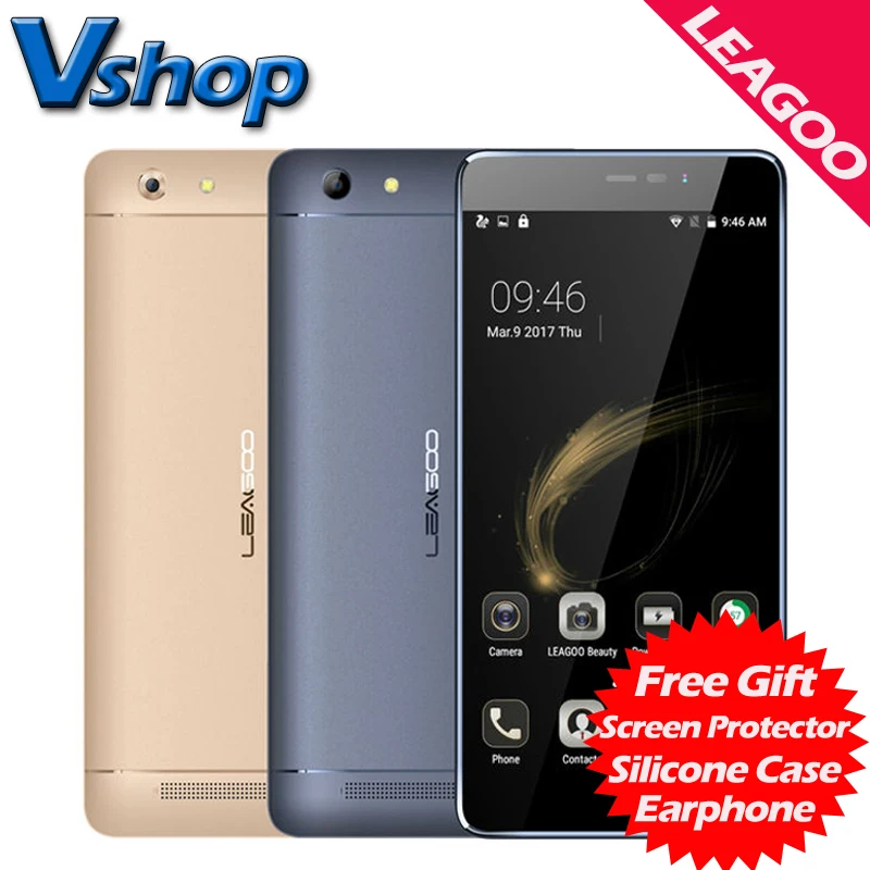 Original LEAGOO Shark 5000 3G Mobile Phone Android 6 0 1GB RAM 8GB ROM Quad Core