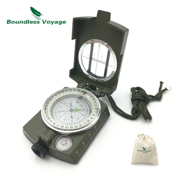 

Boundless Voyage Outdoor Camping Multifunctional Lensatic Compass Prismatic Sighting Compass Survival Gear Compass BVC06