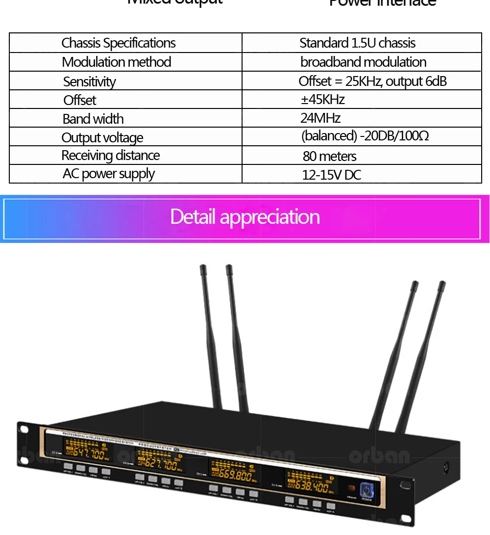 Профессиональный UHF Беспроводной микрофон Семья KTV караоке-открытый ручной микрофон