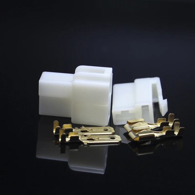 50sets 6.3mm 2Way Electrical automotive wire Connector Kits Male Female socket plug terminal for Motorcycle Car 50sets 6.3mm 2Way Electrical automotive wire Connector Kits Male Female socket plug terminal for Motorcycle Car