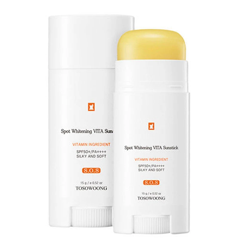 Точечное отбеливание точек TOSOWOONG VITA Sunstick SPF50 + PA ++++ витаминный солнцезащитный