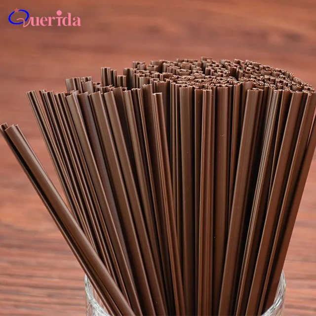 500Pcs/Lot Disposable Coffee Straws Plastic High Quality Milk Tea Stir Bar Drinks Straw Portable