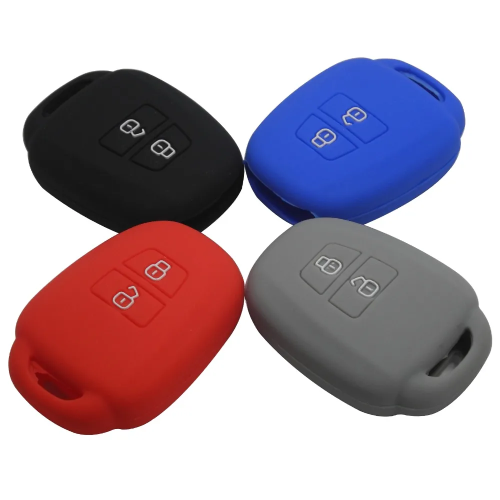

New Remote Silicone Car Key Case Shell Cover For Toyota Yaris Camry Corolla Echo Rav4 Prado Highlander Reiz Holder 2 Buttons