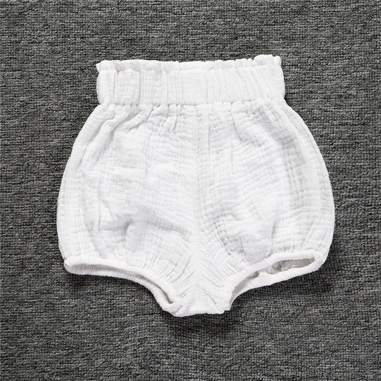 0-5Y Kawaii Newborn Baby Bloomers Shorts PP Pants Cotton Linen Triangle Solid Dot Girls Shorts Summer Trouser Toddler
