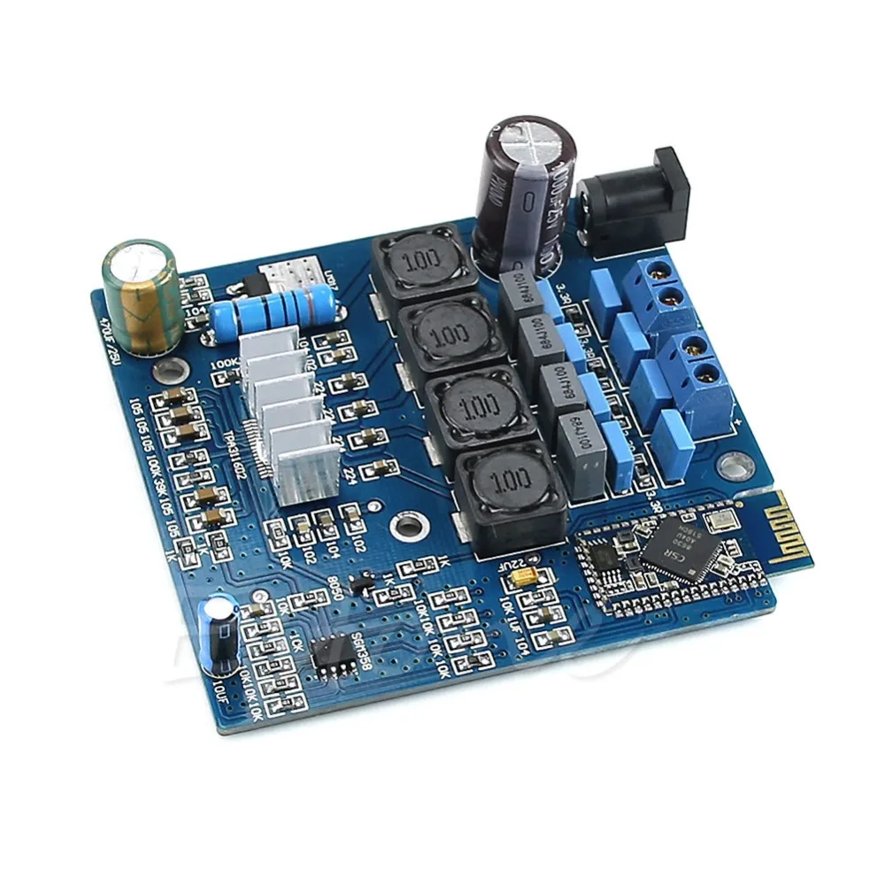 

2019 New TPA3116 Bluetooth Amplifier Board Class D 50W*2 Amp Board CSR4.0 Module