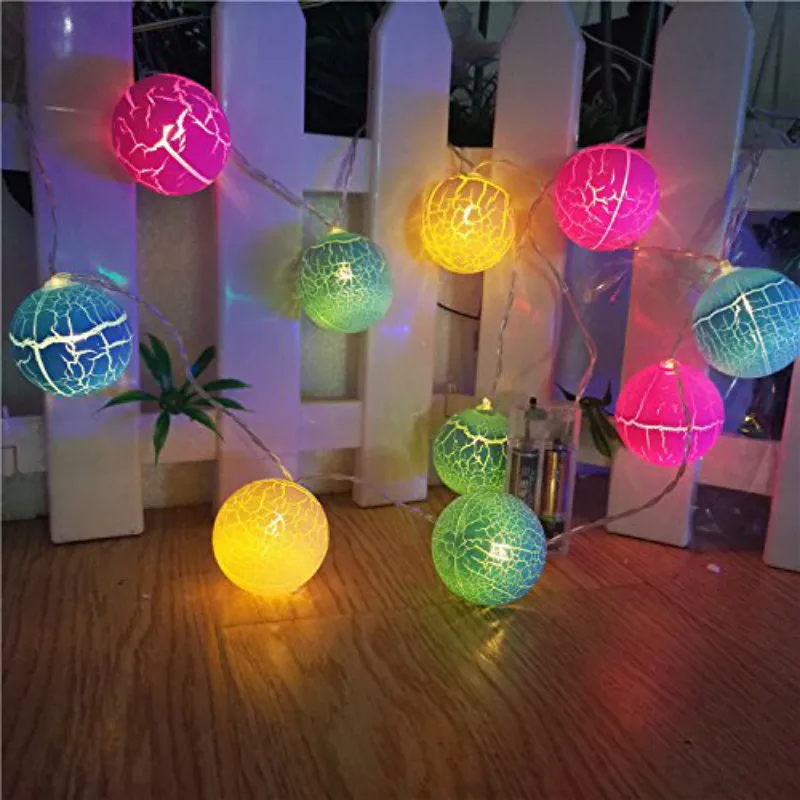 

Crack egg LED string Mini Ball string lighting party wedding home decoration light 10pcs of colorful balls IY310122