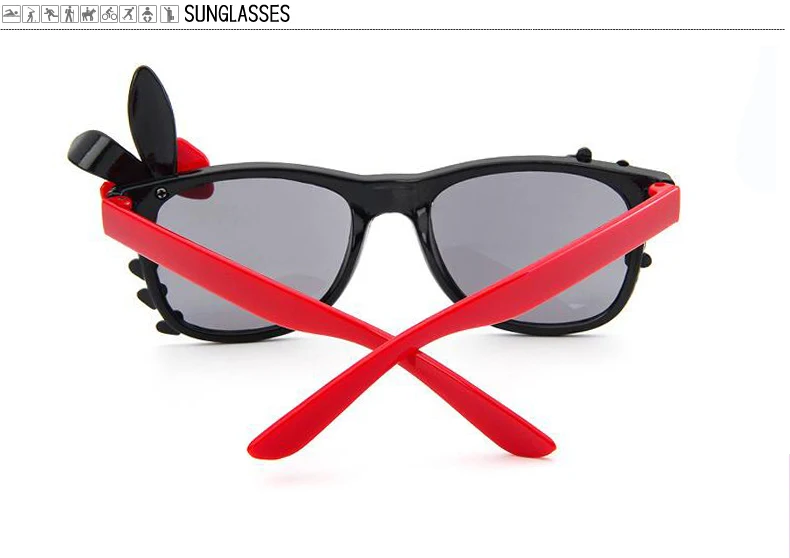 jumlai New Children Rabbit ears Sunglasses Kids Designer Shades For Girls Boys Goggle Baby Glasses Oculos Infantil  (13)