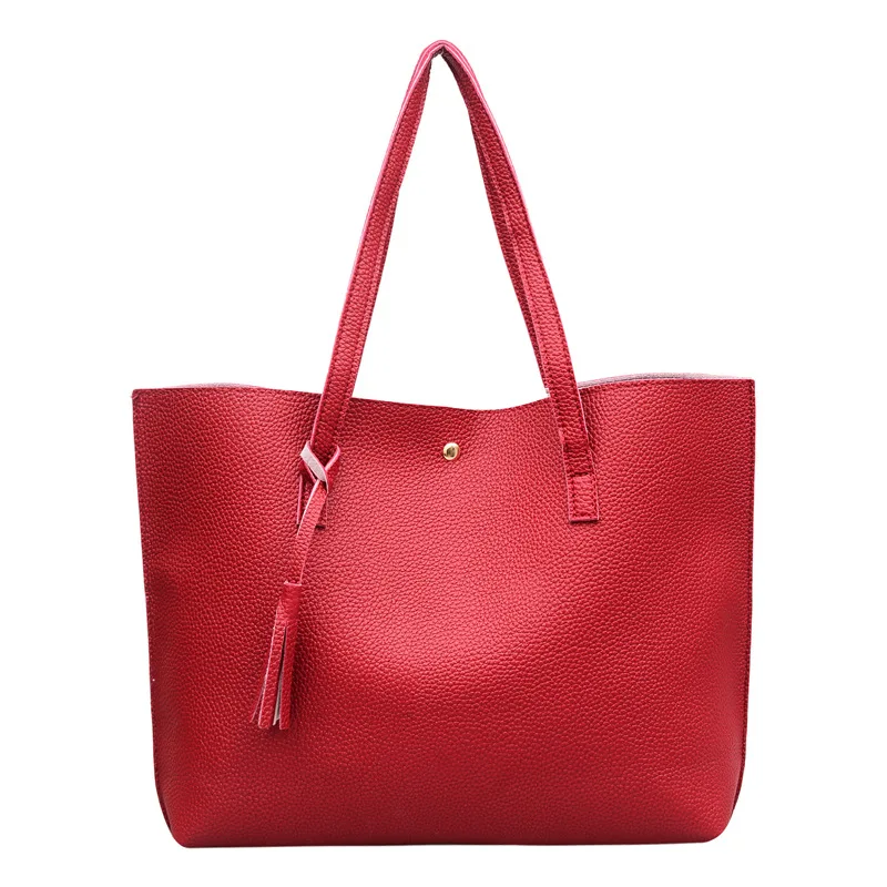  Ladies bag 2019 new fashion large capacity pu portable handbags Europe and America casual shoulder 