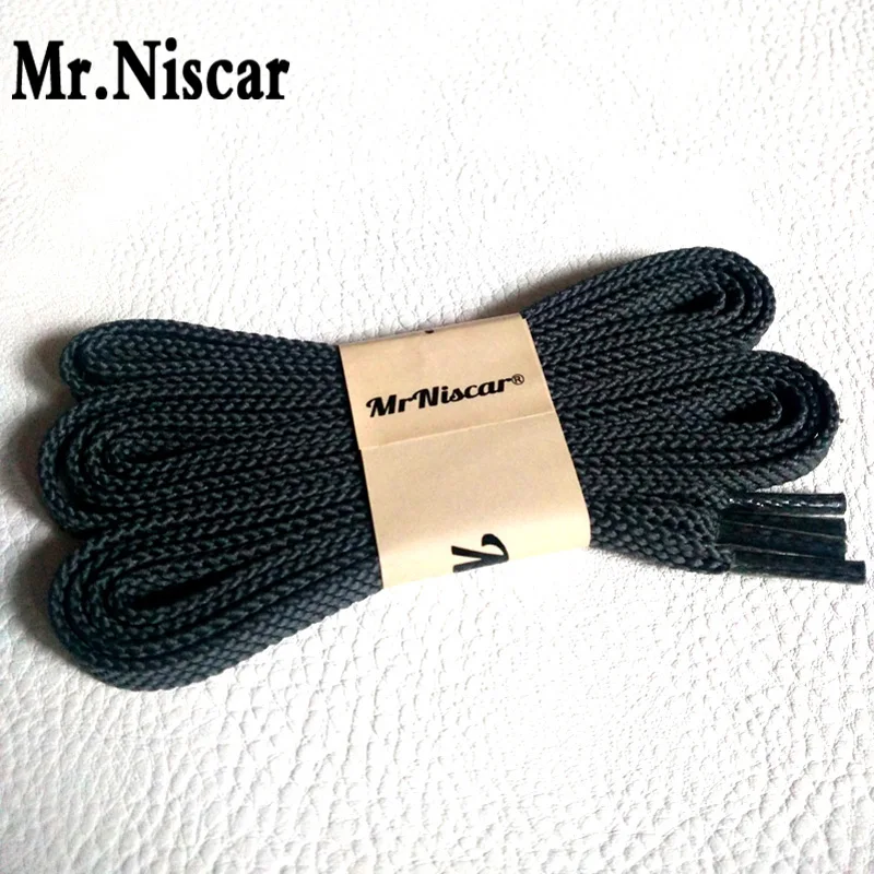 

Mr.Niscar Hot Sale 5 Pair Casual Sneakers Brand Shoelaces Men Women High Quality Polyester Flat Shoelace Dark Gray Shoe Laces