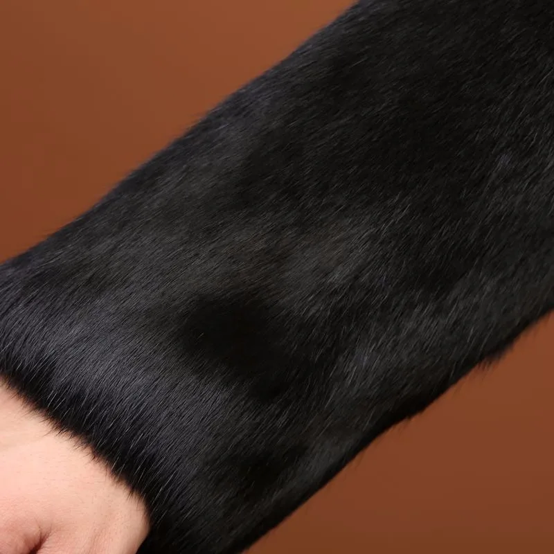 New real genuine natural whole skin rabbit fur coat men fashion full pelt jacket outwear overcoat custom size Free Shipping JN5 cowhide leather jacket