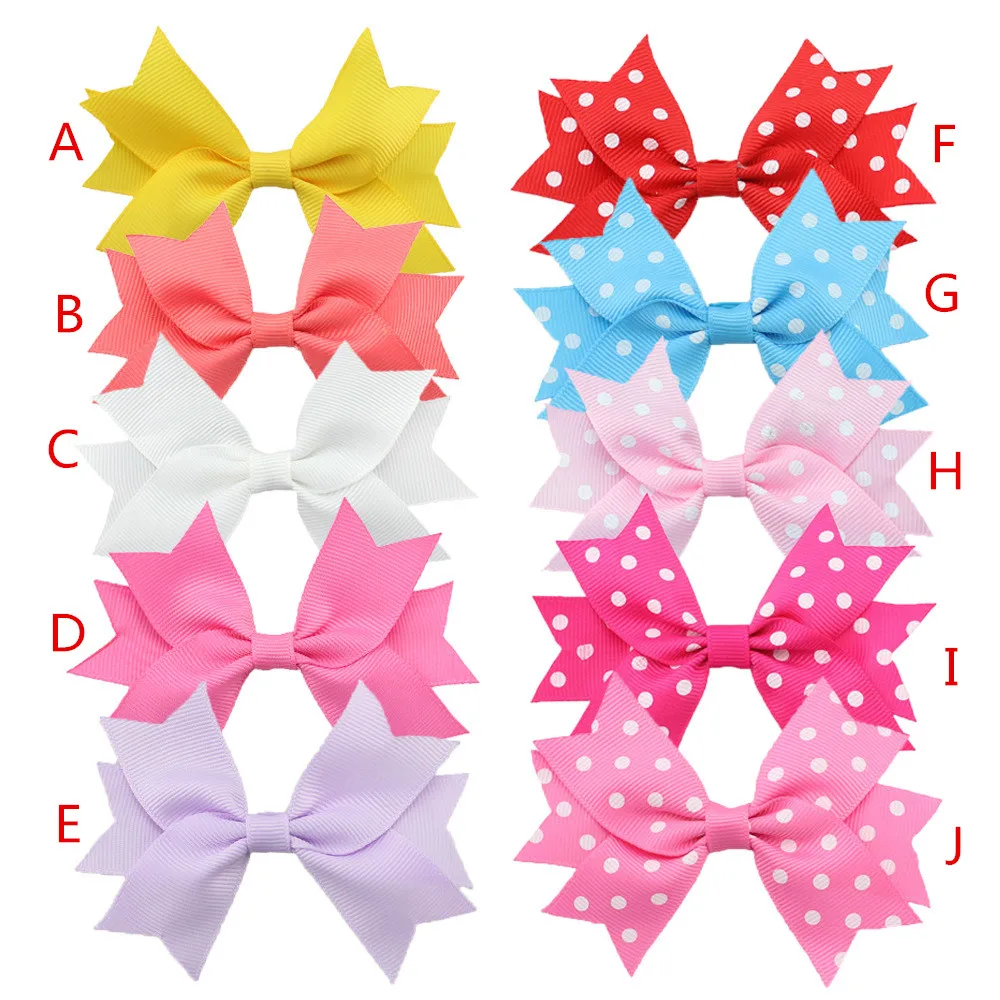 Wholesale Grosgrain Ribbon HairBow for Baby Girl Boutique Hairclips
