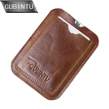 GUBINTU модный тонкий мини-кошелек из натуральной кожи для кредитных карт держатель для карт чехол ID карманные кошельки мужские кошельки женский кошелек для путешествий