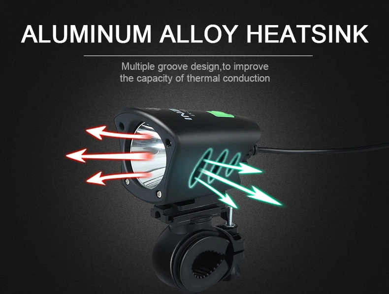 Excellent INBIKE Bike Accessories Bike Light Bike Headlights USB Rechargable Safety Night Riding  Bicycle Light Waterproof MTB bicicleta 4