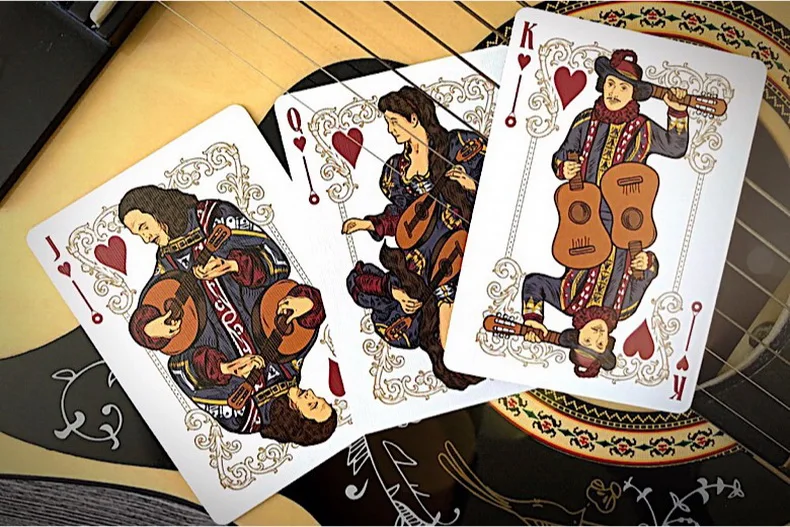 Six Strings Playing Cards Poker Size Deck USPCC Custom Limited Edition Sealed 