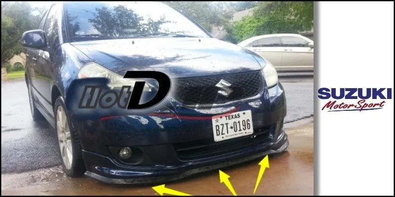 Bumper Lip Deflector Lips For Suzuki Ertiga Front Spoiler Skirt For TopGear Fans to Car View Tuning Body Kit Strip 10.14