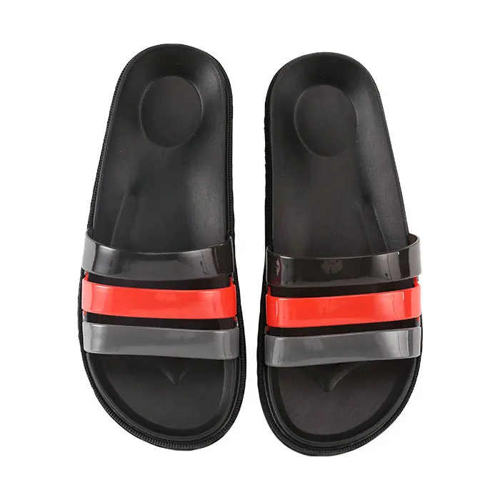 Hot Selling Men Slides Summer Beach Cool Men Outdoor Indoor Dual Purpose Flat Slipper Bathroom Antiskid Slippers (20)