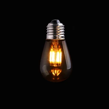 

Led String Lights Bulb E27 220V Dimmable COB LED Filament Bulb Gold Tint Edison ST45 3W 2200K Decorative Light Lamp for Garden