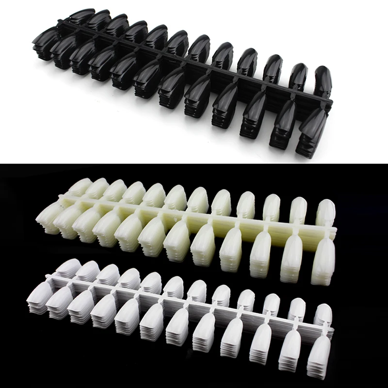 

240pcs/lot fake tips Nail Tips UV gel polish Model Tools DIY French Manicure Artificial Finger Nail Art dropships wholesale 2019