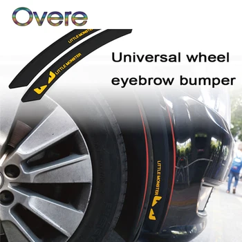 

Overe Car Tire Wheel Eyebrow Protecter Stickers For Fiat Punto 500 Volkswagen VW Polo Passat B7 B8 Golf 5 6 7 Touran T5 Tiguan