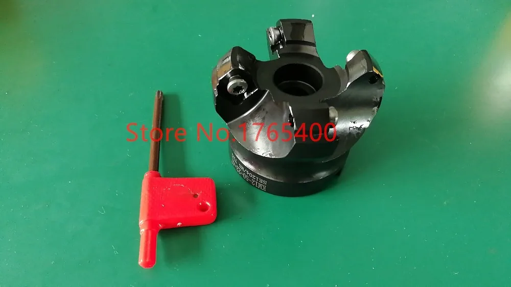 

New NT30 FMB22 45mm M12 holder+ SE-KM12-45 degree face mill cutter KM12 50-22-4T + 10pcs SEKT1204 steel carbide inserts