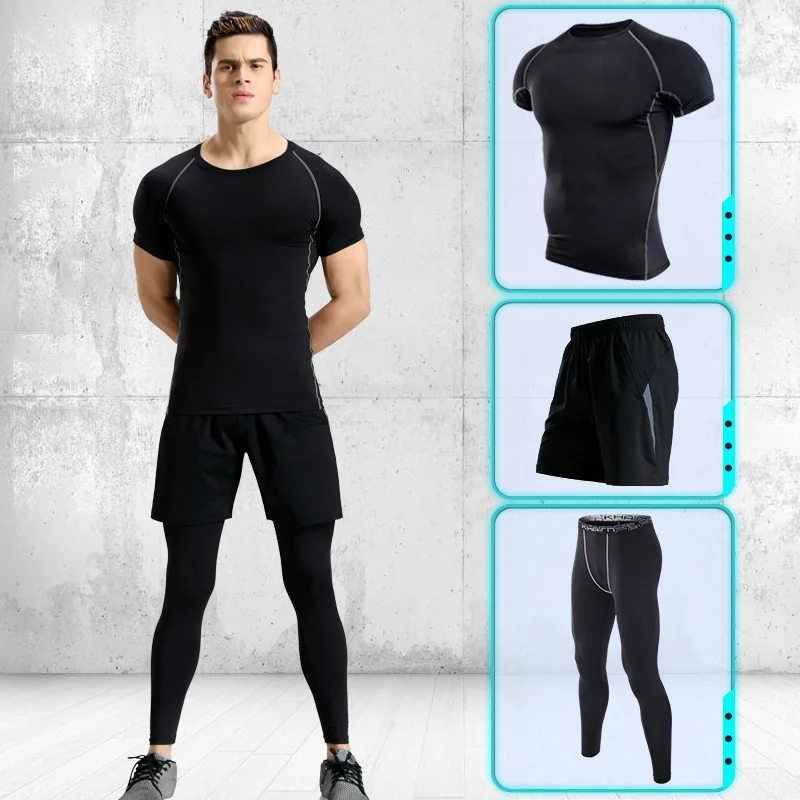 Спортивный костюм, комплекты для бега, одежда для фитнеса, тренировочный костюм, комплекты для йоги, утягивающий костюм, спортивная одежда, Быстросохнущий комплект