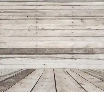 

5x7ft Light Grey Gray Wood Grain Wall Washable One Piece No Wrinkle Banner Photo Studio Background Backdrop Polyester Fabric