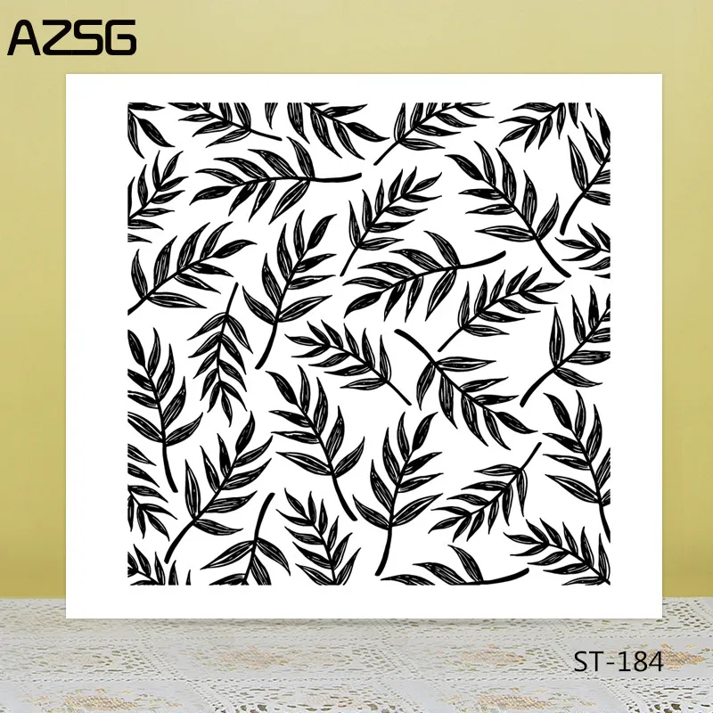 

AZSG Leaves Clear Stamps For DIY Scrapbooking Decorative Card making Craft Fun Decoration Supplies 14x14cm