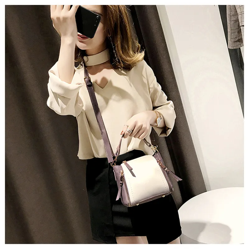 Women Handbag String Bucket Composite Bag Female Fashion Crossbody Shoulder Bag Ladies Tassel Messenger Bag Travel Tote SS7379 (1)