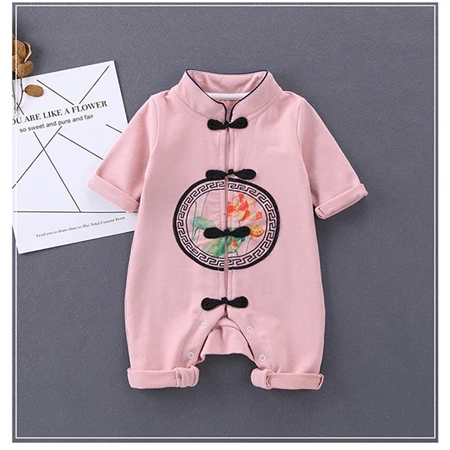 Одежда для маленьких мальчиков и девочек хлопковая детская одежда с капюшоном и единорогом, комбинезон унисекс, сдельник для ребенка - Цвет: Розовый
