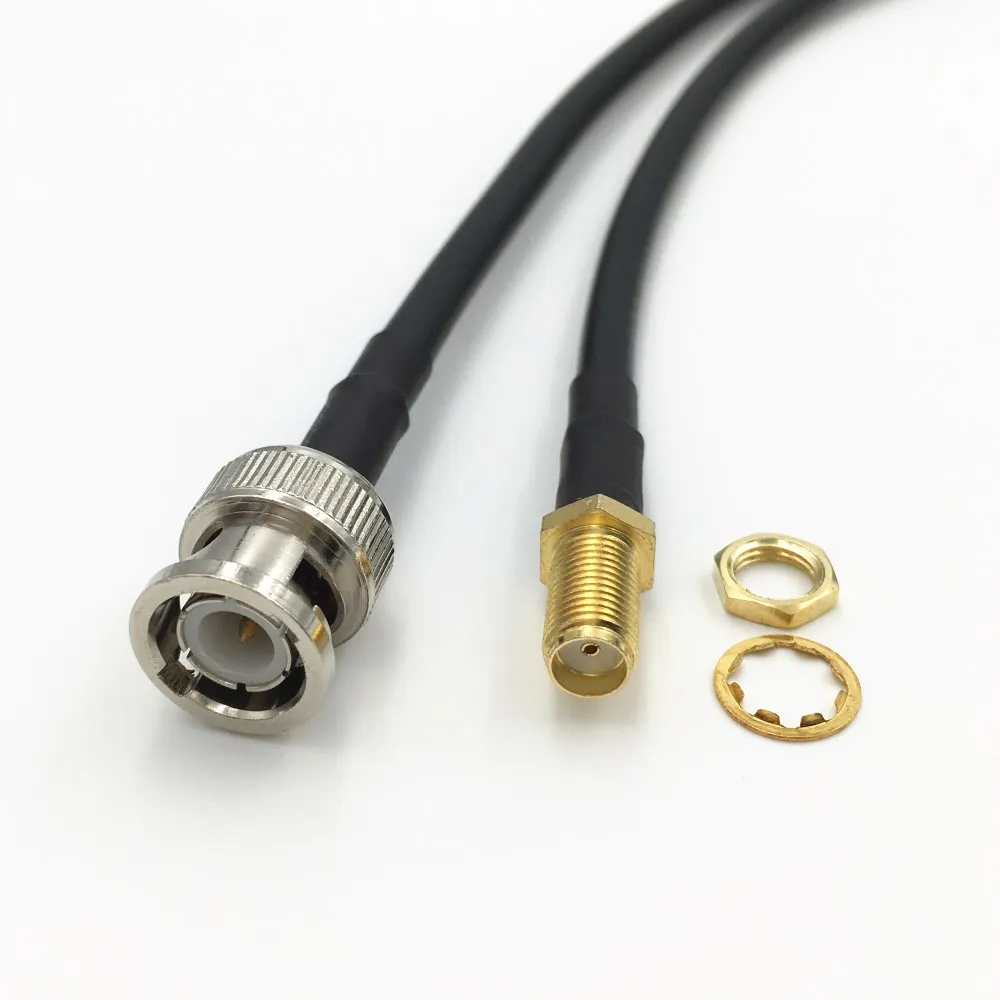 Обжимной кабель RG58/LMR195 штекер BNC для SMA RP 4 типа Разъем RF коаксиальный фоторазъем 15