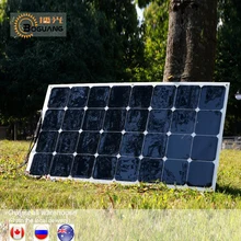 1PCS 2PCS 4PCS 6PCS Flexible Solar Panel 100w Sun Power Monocrystalline Solar Panels 18V 12V Lightweight 100 Watt Power plate