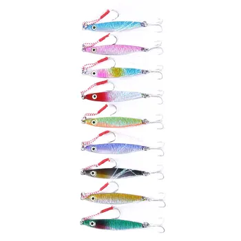

HENGJIA 1PCS Fishing Lure Lead Fish lure Hard Artificial Bait 3D Eyes 4.5-7.5cm/7-30g Wobblers Fishing Peaca Bass Fishing Tackle