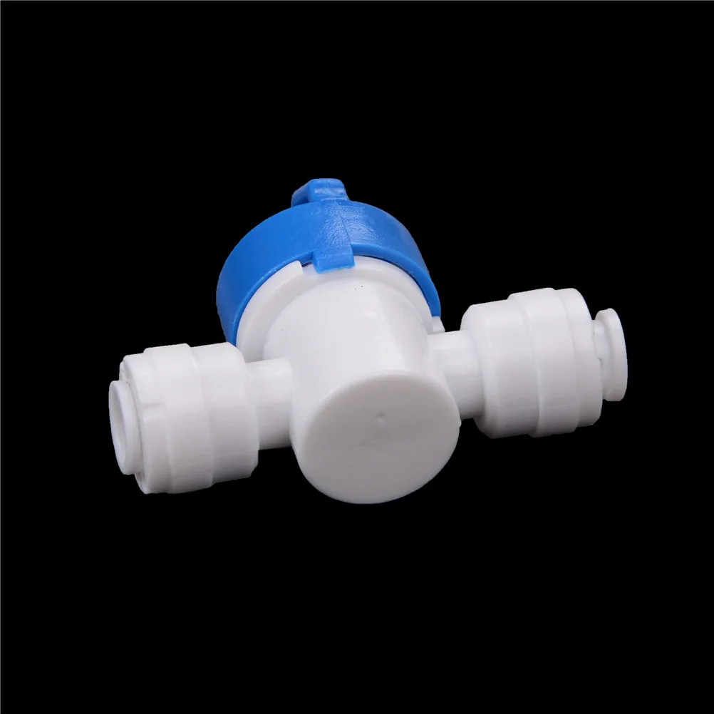 1/"-1/4" OD трубчатый Регулируемый шаровой клапан фурнитура для полиэтиленовой трубы водонагреватель осмоса система шланга быстрое соединение POM шаровой клапан