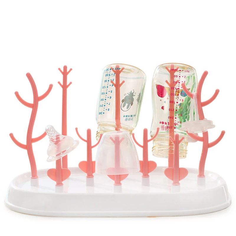 Useful Baby Bottle Dryer Rack simple tree shape Cleaning Drying Rack
