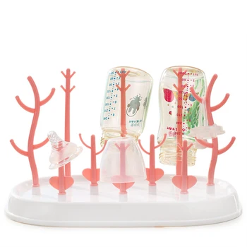 

Useful Baby Bottle Dryer Rack simple tree shape Cleaning Drying Rack Shelf Kitchen Feeding Holder Tools