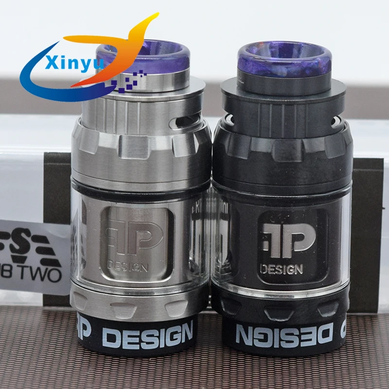 Goedkoop 2018 JuggerKnot Mini RTA 24mm 316 Rvs Verstelbare top luchtstroom Single coil Geen lek 2 4ml capaciteit Tank JuggerKnot RTA