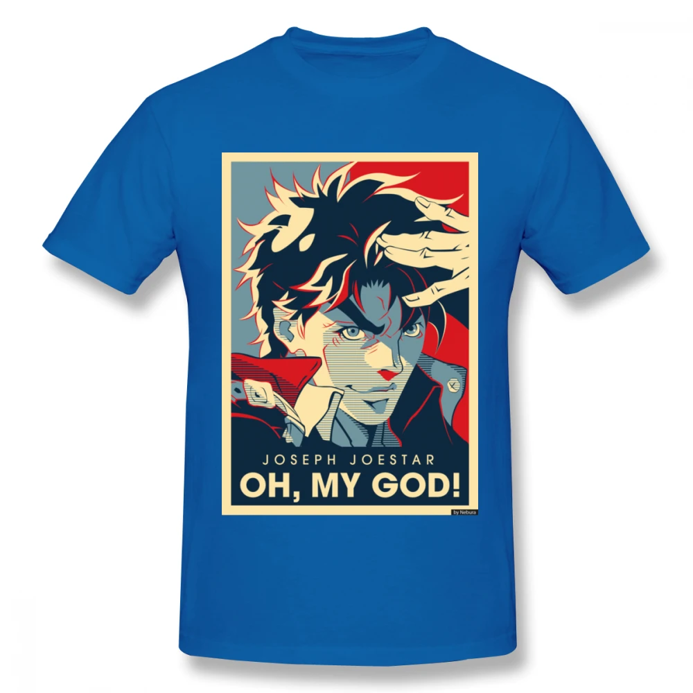 Jojos Bizarre Adventure Vintage Joestar Joseph Camiseta para hombres talla grande algodón equipo Camiseta 4XL 5XL 6XL Camiseta
