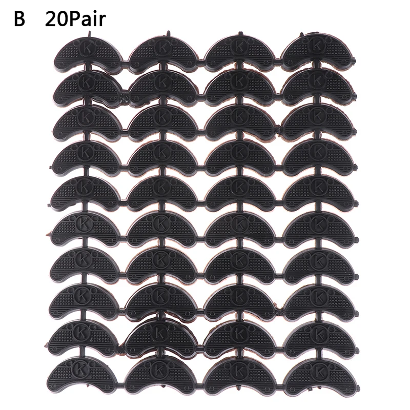 40 шт = 20 пар, обувь на высоком каблуке, подошва, защита, черная резина, защита для пятки, носочные пластины, краны, сделай сам, ремонтные колодки для обуви