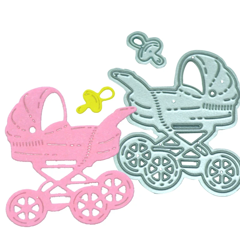 

Baby Carriage Trolley Metal Die Cutting Dies Stencil DIY Scrapbooking Embossing Folder Album Cards Paper Decor Metal Craft