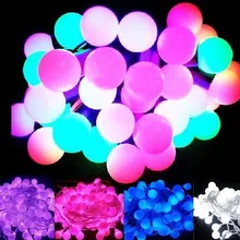 Промо-акция! 10 м светодиодный светильник, гирлянда, сказочные огни, свадебная Рождественская вечеринка, украшение дома, 80 матовые шарики, 110 В/220 В, EU/US/UK/AU