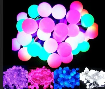 

Promotion! 10m LED Light String Strip Fairy Lights For Wedding Xmas Party Home Decoration 80 Matte Balls 110V/220V EU/US/UK/AU